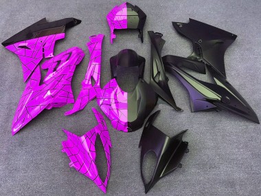 Affordable 2015-2016 BMW S1000RR Motorcycle Fairings - Pink Matte Black Split Australia