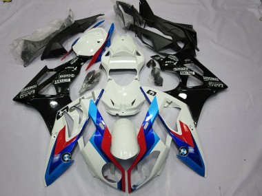 Affordable 2009-2014 BMW S1000RR Motorcycle Fairings Kit - White Red Blue Glossy Black Australia