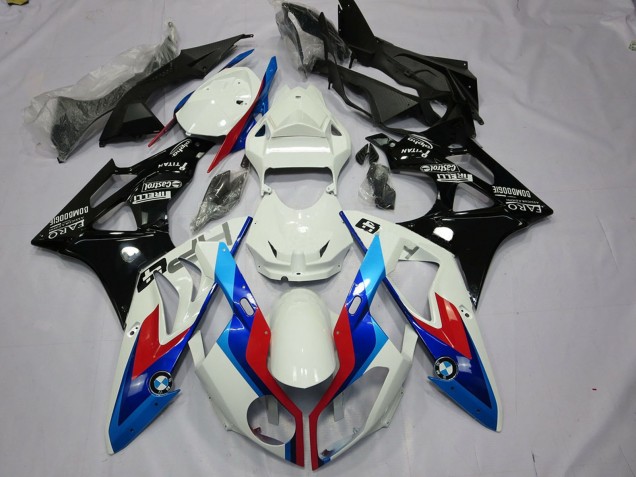 2009-2014 BMW S1000RR Motorcycle Fairings Kit - White Red Blue Glossy Black Australia