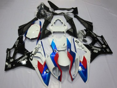 Affordable 2009-2014 BMW S1000RR Motorcycle Fairings - White Red Blue Glossy Black Castrol OEM Style Australia