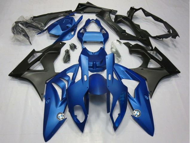 2009-2014 BMW S1000RR Motorcycle Fairing Kits - Blue Matte Black Australia
