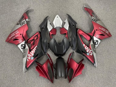 Affordable 2009-2014 BMW S1000RR Motorcycle Fairings - Red Matte Black Australia