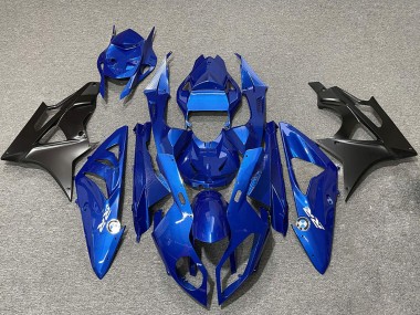 Affordable 2009-2014 BMW S1000RR Motorcycle Fairings - Blue Matte Black Australia