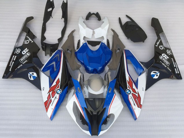 2015-2016 BMW S1000RR Motorcycle Fairings - White Blue Matte Black OEM Style Australia