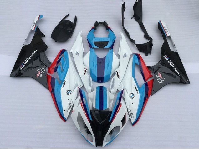 2009-2014 BMW S1000RR Motorcycle Fairings - White Red Light Blue Glossy Black OEM Style Australia