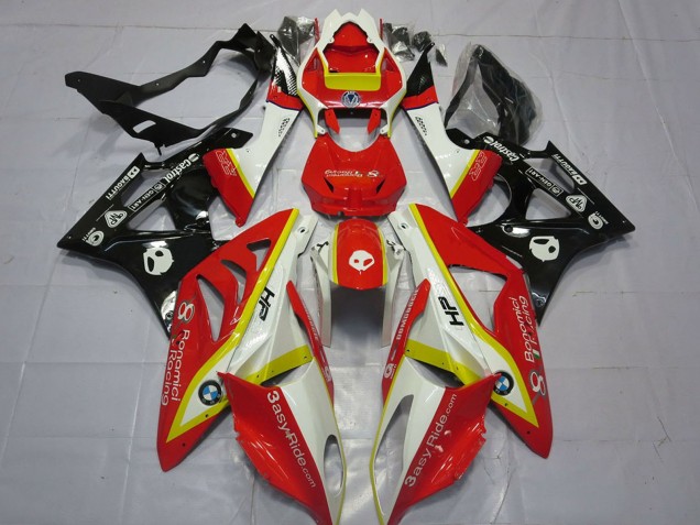 2009-2014 BMW S1000RR Motorcycle Fairings - White Red Yellow Glossy Black Australia