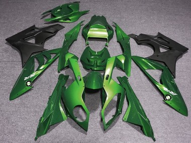 Affordable 2009-2014 BMW S1000RR Motorcycle Fairings - Green Matte Black Australia