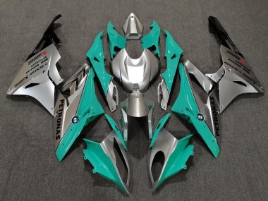 Affordable 2009-2014 BMW S1000RR Motorcycle Fairings - Silver Green Teal Black Australia