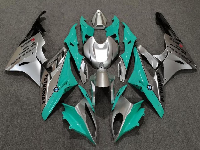 2009-2014 BMW S1000RR Motorcycle Fairings - Silver Green Teal Black Australia