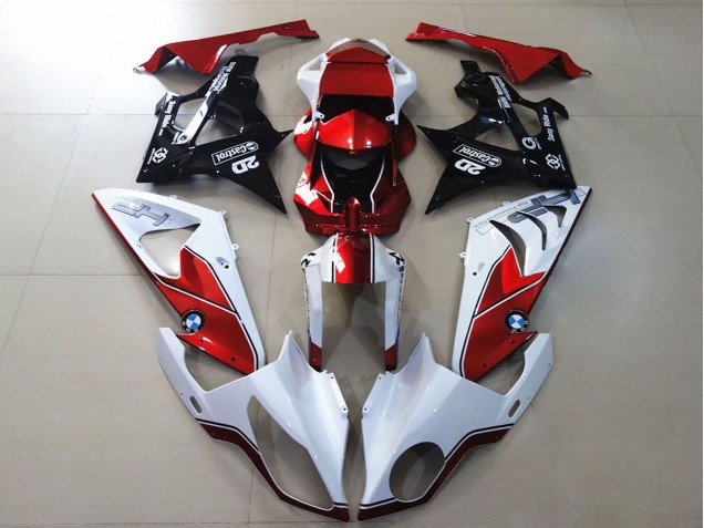 2009-2014 BMW S1000RR Motorcycle Fairings - White Red Glossy Black Australia