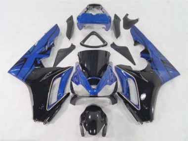 Affordable 2006-2008 Triumph Daytona 675 Motorcycle Fairings - Blue Glossy Black Australia