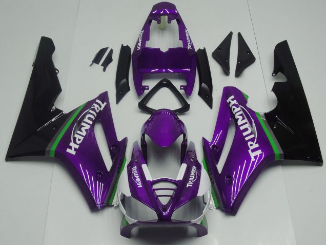 2009-2012 Triumph Daytona 675 Motorcycle Fairings - Purple Green Glossy Black Australia
