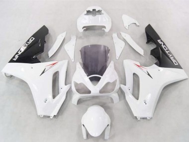 Affordable 2006-2008 Triumph Daytona 675 Motorcycle Fairings - White Glossy Black Australia