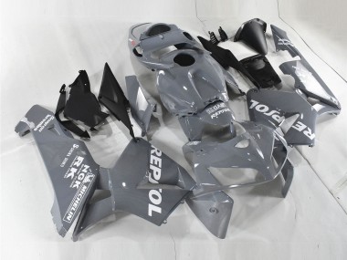 Affordable 2005-2006 Honda CBR600RR Motorcycle Fairings - Nardo Grey White Repsol Australia