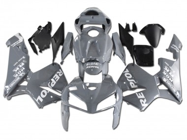 Affordable 2005-2006 Honda CBR600RR Motorcycle Fairings - Nardo Grey White Repsol Australia