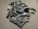 2009-2012 Honda CBR600RR Motorcycle Fairings - Dark Nardo Grey Yellow Australia