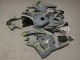2009-2012 Honda CBR600RR Motorcycle Fairings - Dark Nardo Grey Yellow Australia