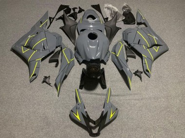 Affordable 2009-2012 Honda CBR600RR Motorcycle Fairings - Dark Nardo Grey Yellow Australia
