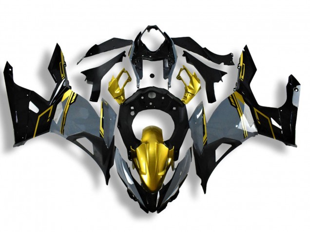 2018-2024 Kawasaki Ninja 400 Motorcycle Fairings - Nardo Grey Gold Black Australia