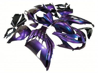 Affordable 2012-2024 Kawasaki ZX14R ZZR1400 Motorcycle Fairings - Chameleon Blue Purple Australia