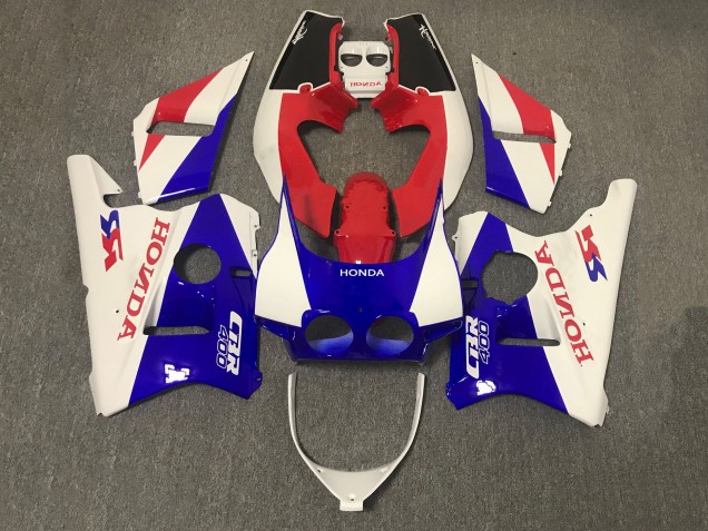 1987-1989 Honda CBR400RR NC23 Motorcycle Fairing - White Red Blue Australia