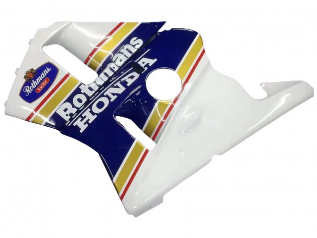 1987-1989 Honda CBR400RR NC23 Motorcycle Fairings - White Yellow Blue Rothmans Australia