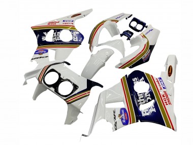 Affordable 1990-1999 Honda CBR400RR NC29 Motorcycle Fairings - White Gold Red Dark Blue Rothmans Australia