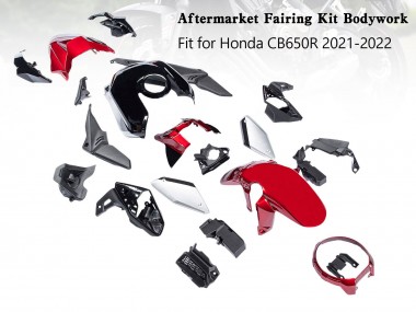 Affordable 2019-2022 Honda CB650R Motorcycle Fairings - Black Red Silver Australia