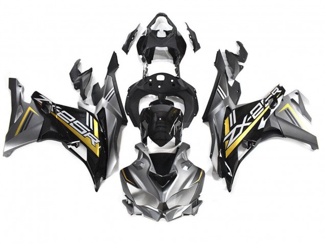 2019-2025 Kawasaki ZX25R ZX-25R Motorcycle Fairings - Grey Gold Glossy Black Australia