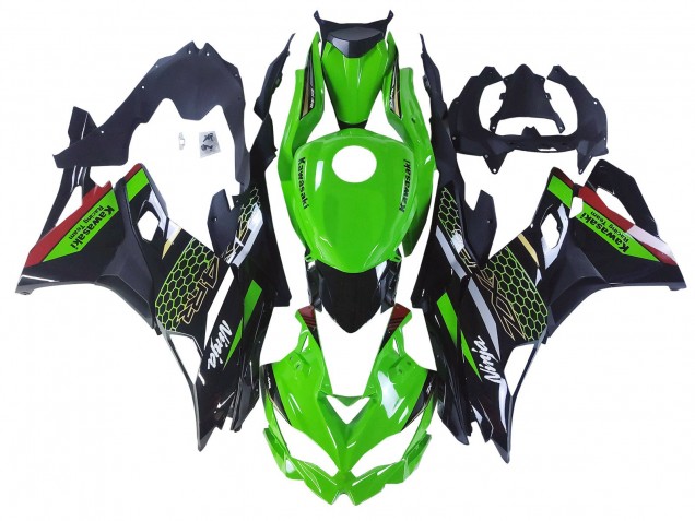 2019-2025 Kawasaki ZX25R ZX-25R Motorcycle Fairings - Green Black Red Honeycomb Australia