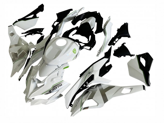 2019-2025 Kawasaki ZX25R ZX-25R Motorcycle Fairings - White Silver Green Black Trick Star Australia