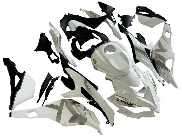 2019-2025 Kawasaki ZX25R ZX-25R Motorcycle Fairings - White Silver Green Black Trick Star Australia