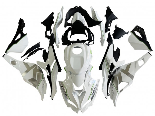 2019-2025 Kawasaki ZX25R ZX-25R Motorcycle Fairings - White Silver Green Black Trick Star Australia