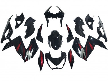 Affordable 2015-2016 Kawasaki Z250/Z300 Motorcycle Fairings - Glossy Black Red Silver Australia