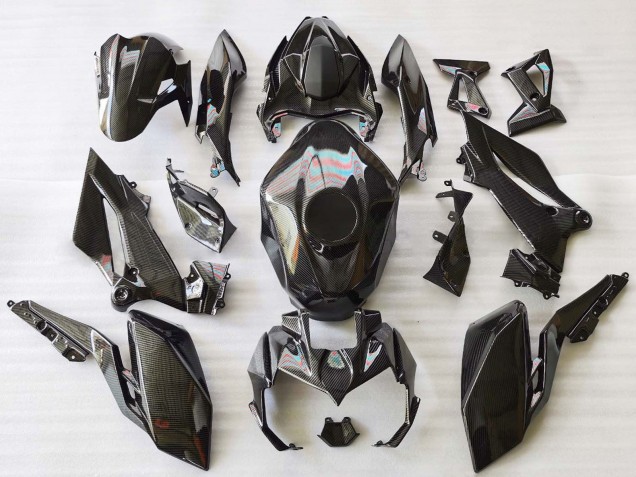2018-2024 Kawasaki Z400 Motorcycle Fairings - Black Carbon Fiber Australia