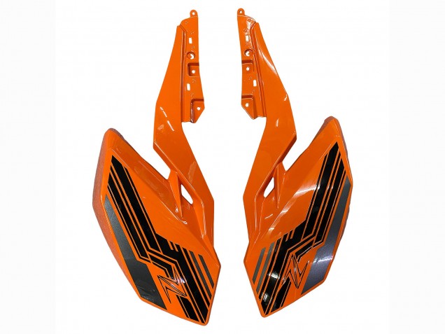 2018-2024 Kawasaki Z400 Motorcycle Fairings - Orange Glossy Black Australia