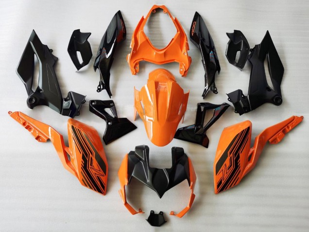2018-2024 Kawasaki Z400 Motorcycle Fairings - Orange Glossy Black Australia