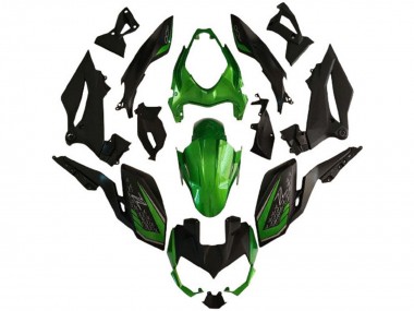 Affordable 2018-2024 Kawasaki Z400 Motorcycle Fairings - Green Matte Black Australia