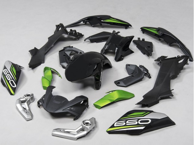 2017-2019 Kawasaki Ninja Z650 Motorcycle Fairings - Black Green Silver Australia