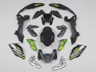Affordable 2017-2019 Kawasaki Ninja Z650 Motorcycle Fairings - Black Green Silver Australia