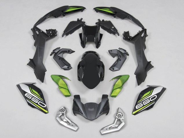 2017-2019 Kawasaki Ninja Z650 Motorcycle Fairings - Black Green Silver Australia