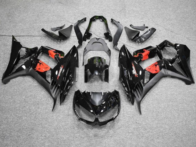2010-2016 Kawasaki Z1000SX Motorcycle Fairings - Glossy Black Matte Black Red Bull Australia