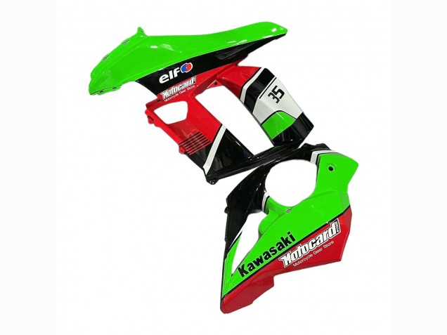 2010-2016 Kawasaki Z1000SX Motorcycle Fairings - Green Red Glossy Black Elf 35 Australia