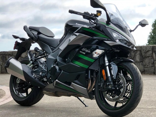2020-2025 Kawasaki Z1000SX Motorcycle Fairings - Black with Green Lines Ninja Australia