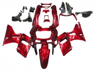 Affordable 1993-2007 Kawasaki ZZR400 Motorcycle Fairings - Red Black Flame Australia