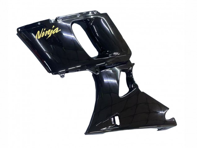 1993-2007 Kawasaki ZZR400 Motorcycle Fairings - Glossy Black Gold Ninja Australia