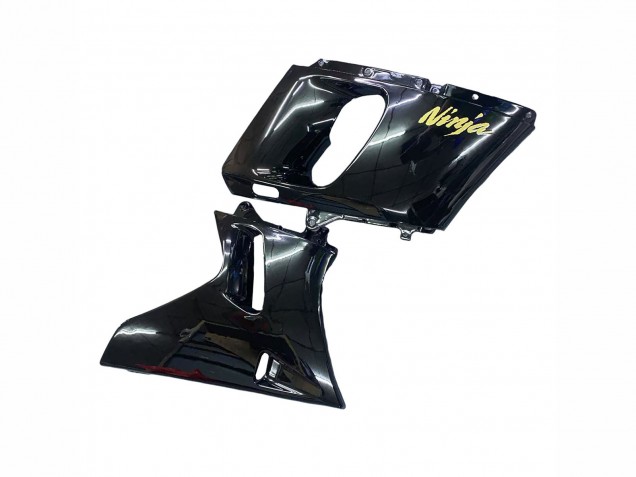 1993-2007 Kawasaki ZZR400 Motorcycle Fairings - Glossy Black Gold Ninja Australia