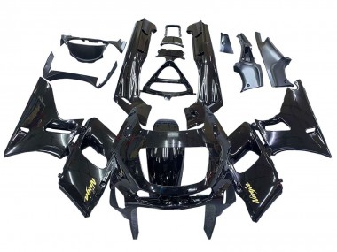 Affordable 1993-2007 Kawasaki ZZR400 Motorcycle Fairings - Glossy Black Gold Ninja Australia