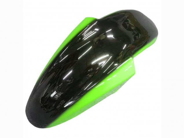 1998-2003 Kawasaki ZZR600 Motorcycle Fairings - Green Glossy Black Flame Australia