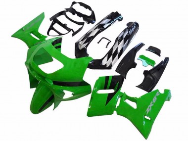 Affordable 1993-2007 Kawasaki ZZR400 Motorcycle Fairings - Green Glossy Black Australia